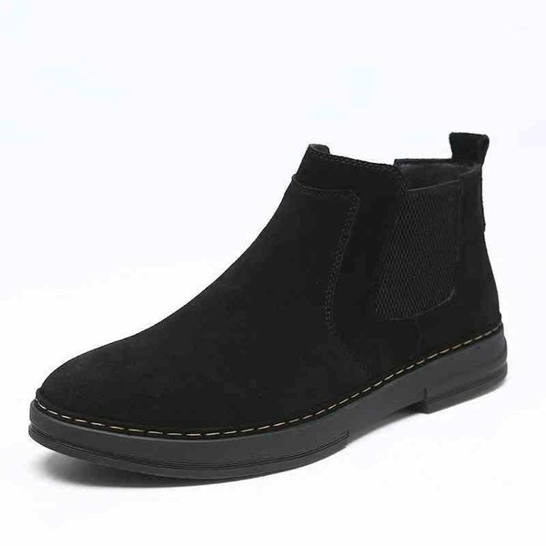 boots men vintage cow suede leather shoes black slip-on ankle boot flat platform botas1
boots men vintage cow suede leather shoes black slip-on ankle boot flat platform botas1