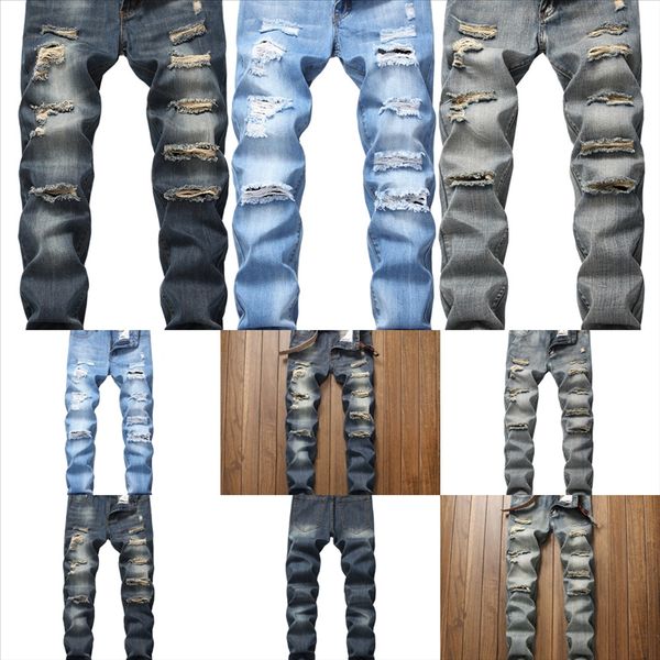 qkpol men's jeans hole trouser hombre man jeans jeans men slim fit zipper clothes skinny frayed distressed trousers working denim, Black
qkpol men's jeans hole trouser hombre man jeans jeans men slim fit zipper clothes skinny frayed distressed trousers working denim, Black