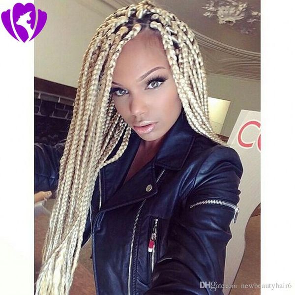#613 blonde synthetic lace front braid wigs pure color simulation human hair wigs 30 inch with baby hair braided wigs for black women
#613 blonde synthetic lace front braid wigs pure color simulation human hair wigs 30 inch with baby hair braided wigs for black women