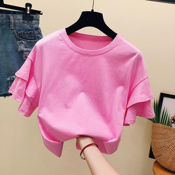 harajuku t shirts for women summer new solid color cute t shirt korean loose casual ruffles short sleeve simple tshirt white top
harajuku t shirts for women summer new solid color cute t shirt korean loose casual ruffles short sleeve simple tshirt white top