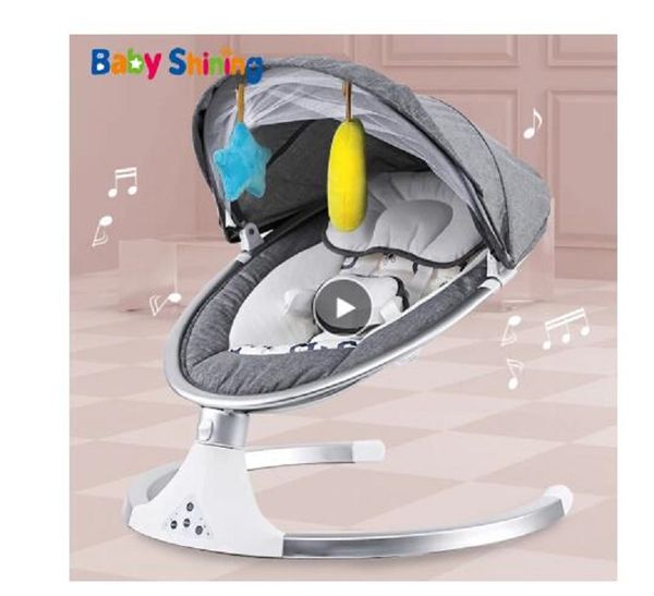 baby shining smart electric baby cradle crib rocking chair baby bouncer newborn calm chair bluetooth with belt remote control
baby shining smart electric baby cradle crib rocking chair baby bouncer newborn calm chair bluetooth with belt remote control