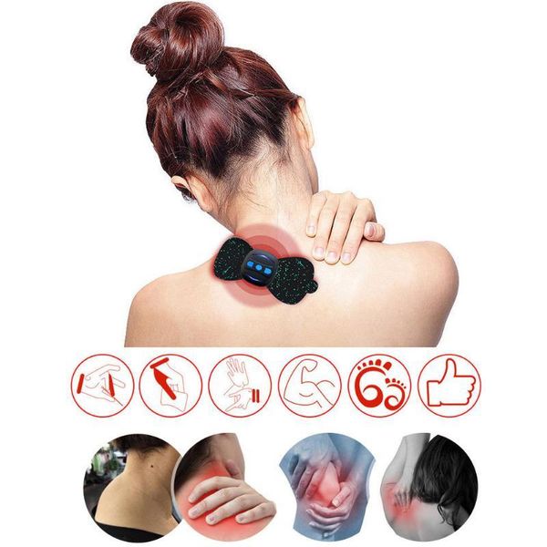 portable ems mini electric shoulder neck massager intelligent cervical massage stimulator stickers relief kg-1154, Black;blue
portable ems mini electric shoulder neck massager intelligent cervical massage stimulator stickers relief kg-1154, Black;blue