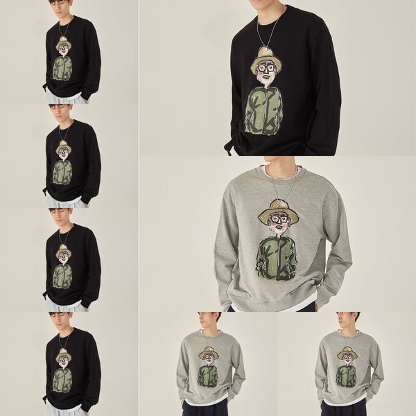 casual and versatile sweaterlong sleeve sweater fashion trend in autumn 2020 new korean fashion brand figure printed cotton crew neck sweate, Black
casual and versatile sweaterlong sleeve sweater fashion trend in autumn 2020 new korean fashion brand figure printed cotton crew neck sweate, Black