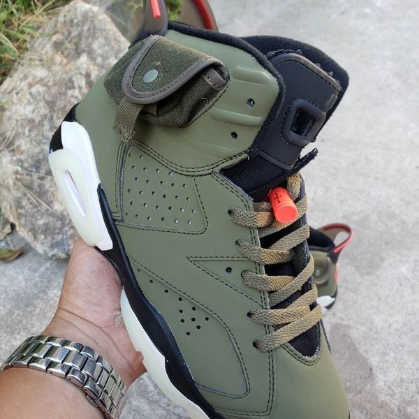 arrived travis cactus scotts jumpman 6 og glow in jack dark 3m reflective army green men basketball shoes 6s sports sneakers, Black
arrived travis cactus scotts jumpman 6 og glow in jack dark 3m reflective army green men basketball shoes 6s sports sneakers, Black