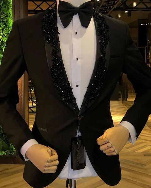men's suits & blazers black beads shawl lapel costume homme marriage wedding masculino terno tuxedo slim fit groom prom blazer 2 pieces, White;black
men's suits & blazers black beads shawl lapel costume homme marriage wedding masculino terno tuxedo slim fit groom prom blazer 2 pieces, White;black