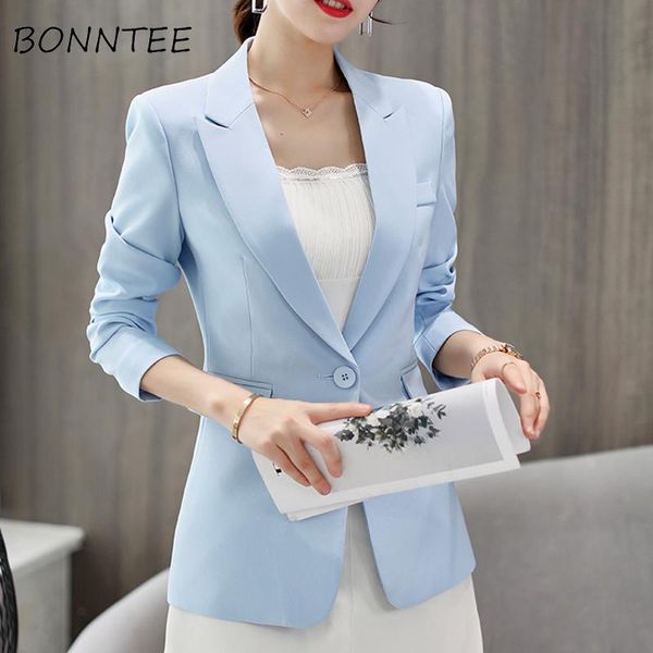 women's suits & blazers long sleeve single button solid trendy elegant office ladies slim casual fashionable women chic breathable wome, White;black
women's suits & blazers long sleeve single button solid trendy elegant office ladies slim casual fashionable women chic breathable wome, White;black