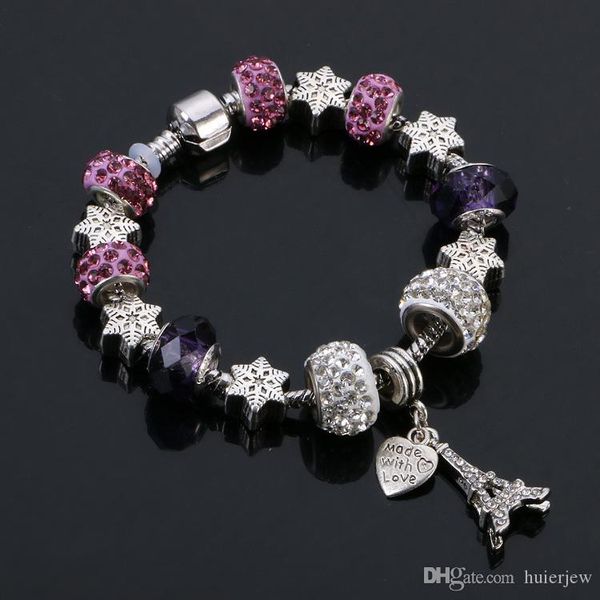 charm bracelets european jewelry gift crystal charm bracelets original diy beads bracelets, Golden;silver
charm bracelets european jewelry gift crystal charm bracelets original diy beads bracelets, Golden;silver