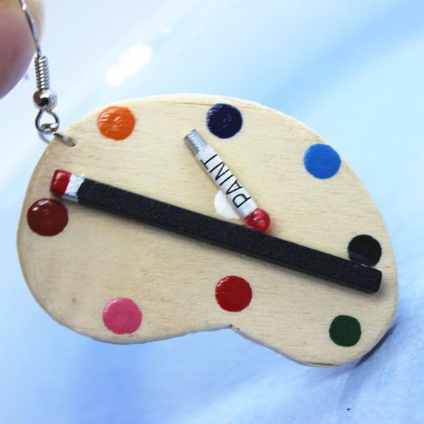 diy creative hand-made palette asymmetrical earrings female summer funny small drawing board personality jewelry gifts, Silver
diy creative hand-made palette asymmetrical earrings female summer funny small drawing board personality jewelry gifts, Silver