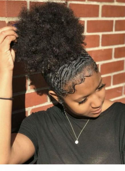 human afro puff drawstring ponytail short kinky curly hair bun extension donut chignon hairpieces updo hair extensions natural color, Black
human afro puff drawstring ponytail short kinky curly hair bun extension donut chignon hairpieces updo hair extensions natural color, Black