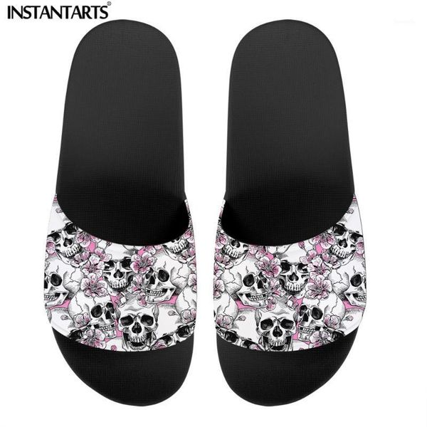 slippers instantarts summer women's pink flowers skull pattern black slide sandals outdoor woman flip flops beach ladies shoes1
slippers instantarts summer women's pink flowers skull pattern black slide sandals outdoor woman flip flops beach ladies shoes1