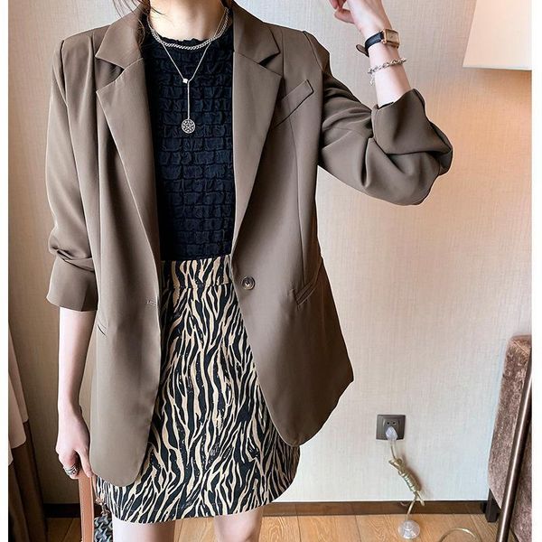 small suit coat female autumn and winter 2020 new style korean-style british loose short-height black casual blazer1, White;black
small suit coat female autumn and winter 2020 new style korean-style british loose short-height black casual blazer1, White;black