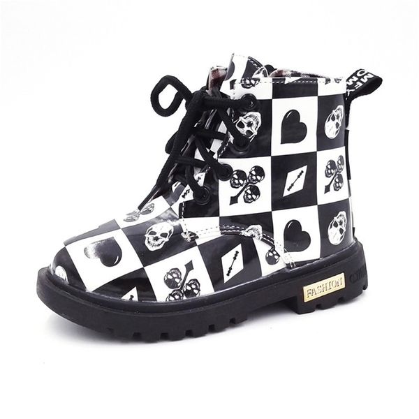 comfy kids snow black and white squares boots for boys girls fashion leather lattice waterproof martin rubber shoes kids boots lj201029, Black;grey
comfy kids snow black and white squares boots for boys girls fashion leather lattice waterproof martin rubber shoes kids boots lj201029, Black;grey