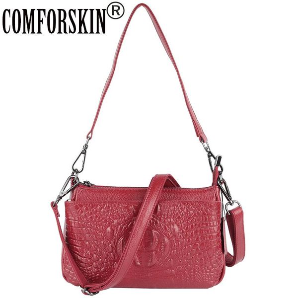 comforskin cowhide leather large capacity alligator ladies shoulder bag multi-function tree zippering women handbag 2020
comforskin cowhide leather large capacity alligator ladies shoulder bag multi-function tree zippering women handbag 2020