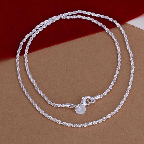 chains women's 2mm twist chain 22'' 55cm any size option long necklace 925 stamp silver plated gift pouches colar de prata
chains women's 2mm twist chain 22'' 55cm any size option long necklace 925 stamp silver plated gift pouches colar de prata