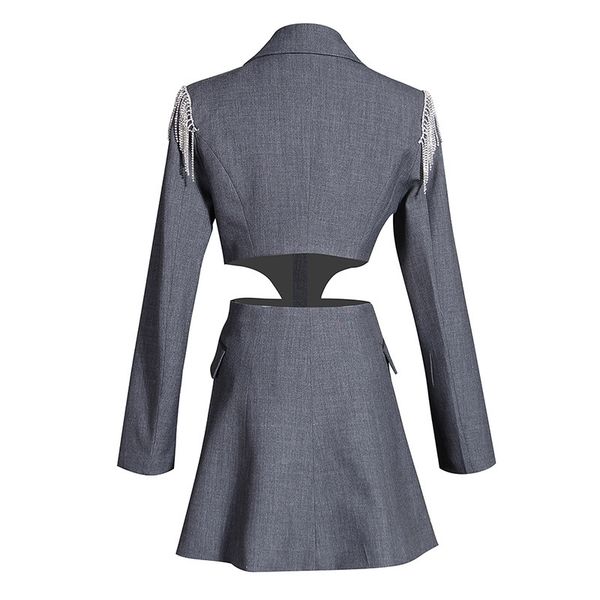 high-end female runway two blazer parts luxury ladies'diamonds hollow out buttons etched collar long suits klht, White;black
high-end female runway two blazer parts luxury ladies'diamonds hollow out buttons etched collar long suits klht, White;black