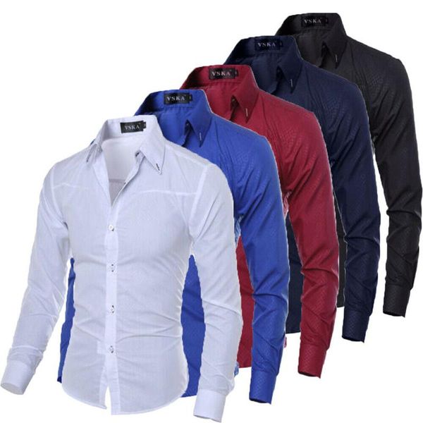 fashion spring autumn men shirts new arrivals slim fit male shirt solid long sleeve british style office cotton men's shirt, White;black
fashion spring autumn men shirts new arrivals slim fit male shirt solid long sleeve british style office cotton men's shirt, White;black
