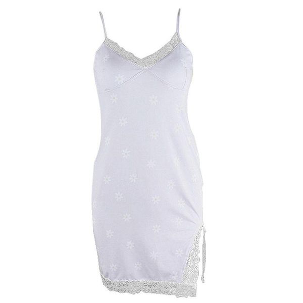 women spaghetti strap v-neck lace splicing split hem bodycon dress floral print 23ge, Black;gray
women spaghetti strap v-neck lace splicing split hem bodycon dress floral print 23ge, Black;gray