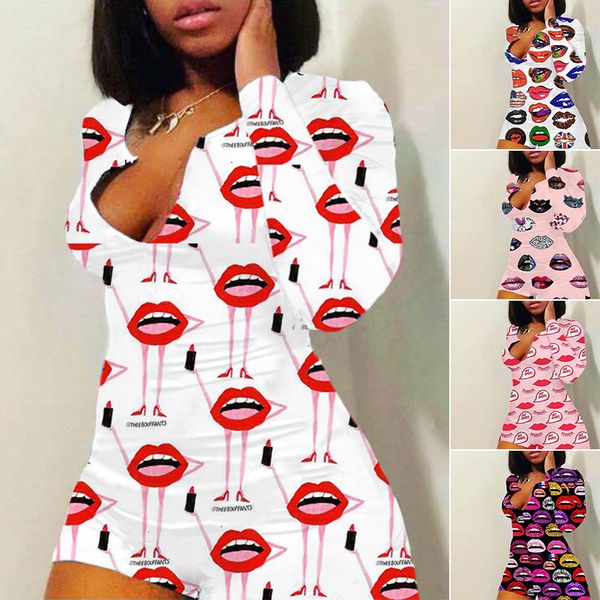 plus size women jumpsuit slim lips printed pajamas casual v-neck onesies long sleeve shorts ladies home rompers jck, Black;white
plus size women jumpsuit slim lips printed pajamas casual v-neck onesies long sleeve shorts ladies home rompers jck, Black;white