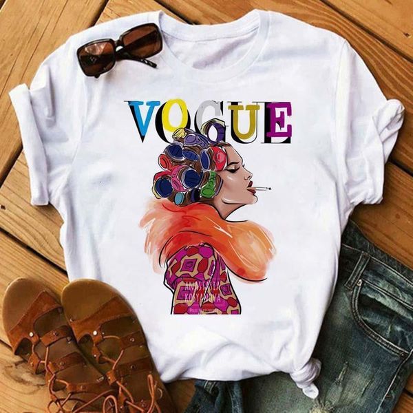 новые женщины vogue print t рубашки harajuku streetwear повседневная леди футболка летняя футболка лето короткая рукава о-шеи топы tees cami, White
новые женщины vogue print t рубашки harajuku streetwear повседневная леди футболка летняя футболка лето короткая рукава о-шеи топы tees cami, White