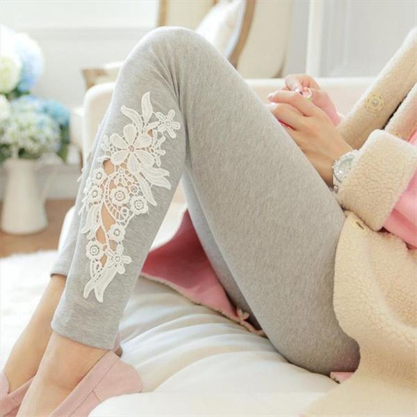 spring autumn women side lace fashion leggings hollow out floral lace leggings lady black gray slim pants plus size
spring autumn women side lace fashion leggings hollow out floral lace leggings lady black gray slim pants plus size