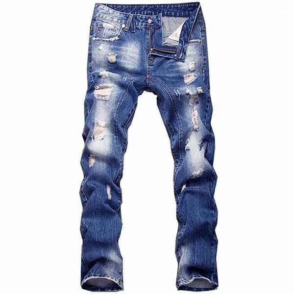 men's jeans fashion washed white slim jeans europe united states style trend hole denim trousers male little feet1, Blue
men's jeans fashion washed white slim jeans europe united states style trend hole denim trousers male little feet1, Blue