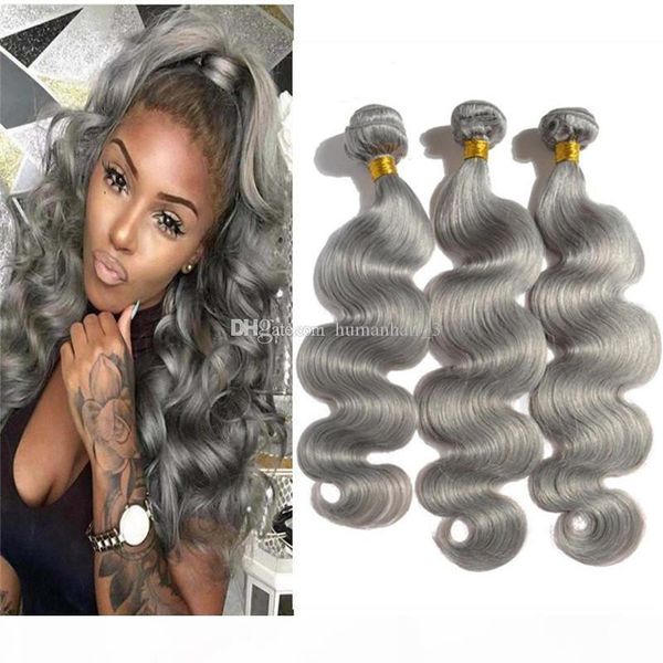 grey body wave human hair bundles 3pcs deals sliver gray body wave curly peruvian virgin hair weft sliver gray hair extension, Black;brown
grey body wave human hair bundles 3pcs deals sliver gray body wave curly peruvian virgin hair weft sliver gray hair extension, Black;brown