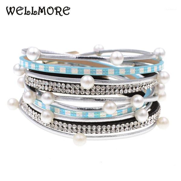 wellmore 2020 new style 2 layer wrap bracelets simulated pearl bohemian bracelets for women jewelry wholesale1, Golden;silver
wellmore 2020 new style 2 layer wrap bracelets simulated pearl bohemian bracelets for women jewelry wholesale1, Golden;silver