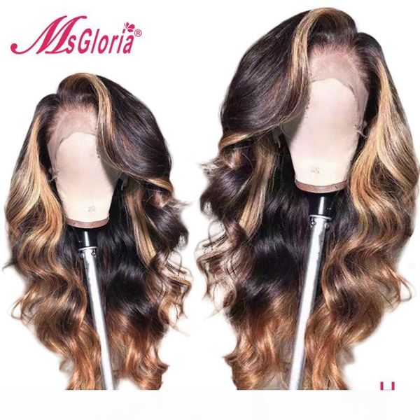 body wave 13x6 lace front human hair wigs for women brazilian remy brown hair ombre highlight human wig bleached knots 130, Black;brown
body wave 13x6 lace front human hair wigs for women brazilian remy brown hair ombre highlight human wig bleached knots 130, Black;brown