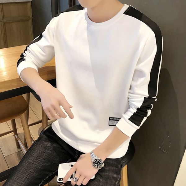 long-sleeved t-shirt men's spring and autumn base shirt casual round neck knitwear knitwear knitwearstitching sweater 622wm, Black
long-sleeved t-shirt men's spring and autumn base shirt casual round neck knitwear knitwear knitwearstitching sweater 622wm, Black