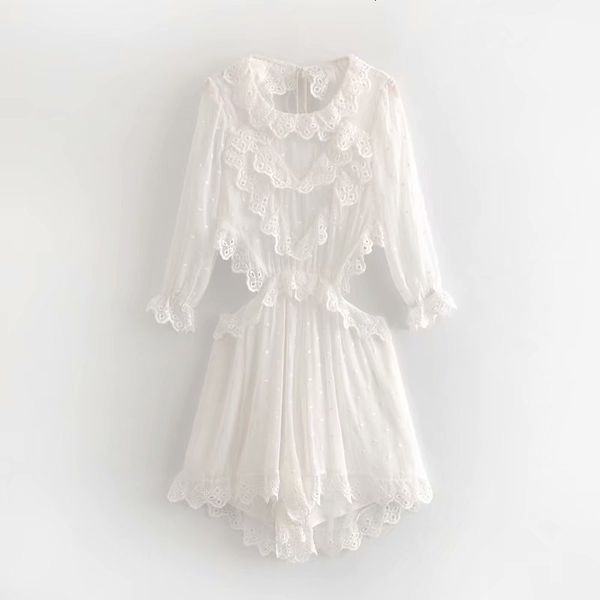 2021 new lack coveralls women's pants streetwear french romantic waistline polka dot embroidered seam lace without handles s5w2, Black;white
2021 new lack coveralls women's pants streetwear french romantic waistline polka dot embroidered seam lace without handles s5w2, Black;white