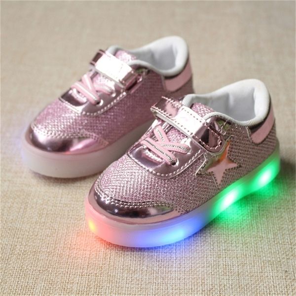 size 21-30 new children girls boys toddler infant kids star crystal led light luminous running sport shoes sneakers y201028, Black
size 21-30 new children girls boys toddler infant kids star crystal led light luminous running sport shoes sneakers y201028, Black