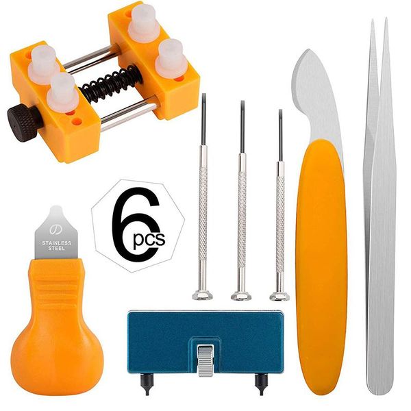 professional hand tool sets 6pcs watch back case cover opener link pin remover wrench repair kit practical adjustable opening screw
professional hand tool sets 6pcs watch back case cover opener link pin remover wrench repair kit practical adjustable opening screw