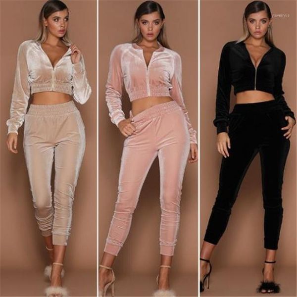 2020 autumn women set 2pcs o-neck long sleeve short zipper hoodies sweatshirt elasic waist pants velvet tracksuit casual suit1, Gray
2020 autumn women set 2pcs o-neck long sleeve short zipper hoodies sweatshirt elasic waist pants velvet tracksuit casual suit1, Gray