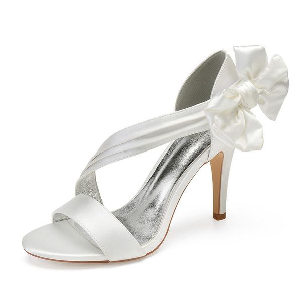 dress shoes high heels satin women wedding sandals open toe prom evening formal party ladies with bowknot, Black
dress shoes high heels satin women wedding sandals open toe prom evening formal party ladies with bowknot, Black