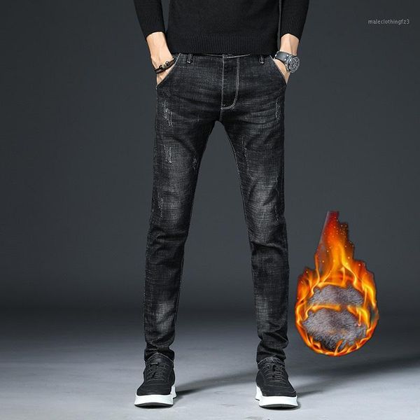 men's jeans men fashion winter black slim fit stretch thick velvet pants warm casual fleece trousers male1, Blue
men's jeans men fashion winter black slim fit stretch thick velvet pants warm casual fleece trousers male1, Blue