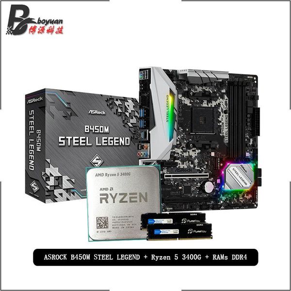 rams amd ryzen 5 3400g r5 cpu + asrock b450m steel legend motherboard+pumeitou ddr4 2666mhz suit socket am4 without cooler
rams amd ryzen 5 3400g r5 cpu + asrock b450m steel legend motherboard+pumeitou ddr4 2666mhz suit socket am4 without cooler