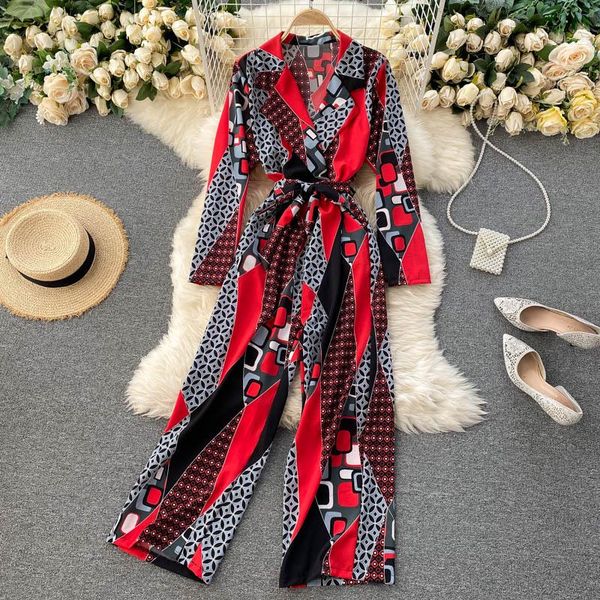 teeuiear vintage slim floral print rompers notched neck autumn full length jumpsuit elegant women long sleeve bandage romper, Black;white
teeuiear vintage slim floral print rompers notched neck autumn full length jumpsuit elegant women long sleeve bandage romper, Black;white