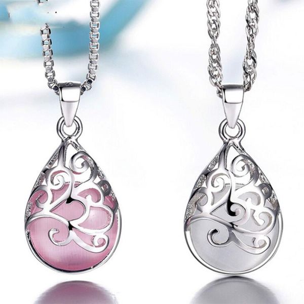 fashion necklace love angle tear moonlight opal pendant neckace for women gift 45cm box chain choker long necklace, Silver
fashion necklace love angle tear moonlight opal pendant neckace for women gift 45cm box chain choker long necklace, Silver