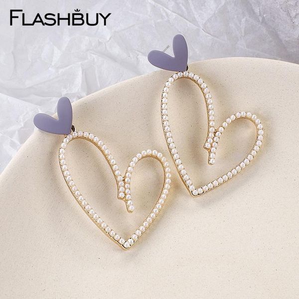 flashbuy fashion pearl heart dangle earrings for women geometric irregular statement earring wedding jewelry trendy accessories, Silver
flashbuy fashion pearl heart dangle earrings for women geometric irregular statement earring wedding jewelry trendy accessories, Silver