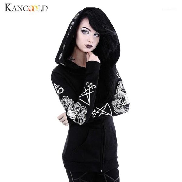 women's jackets kancoold coats women gothic punk long sleeve hooded print black cardigan coat plus size woman winter and 2021jul11, Black;brown
women's jackets kancoold coats women gothic punk long sleeve hooded print black cardigan coat plus size woman winter and 2021jul11, Black;brown
