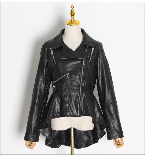 pu leather jacket women's grooved long sleeve irregular hem pleated street wear women's coat 2021 fall winter fashion new, Black;brown
pu leather jacket women's grooved long sleeve irregular hem pleated street wear women's coat 2021 fall winter fashion new, Black;brown