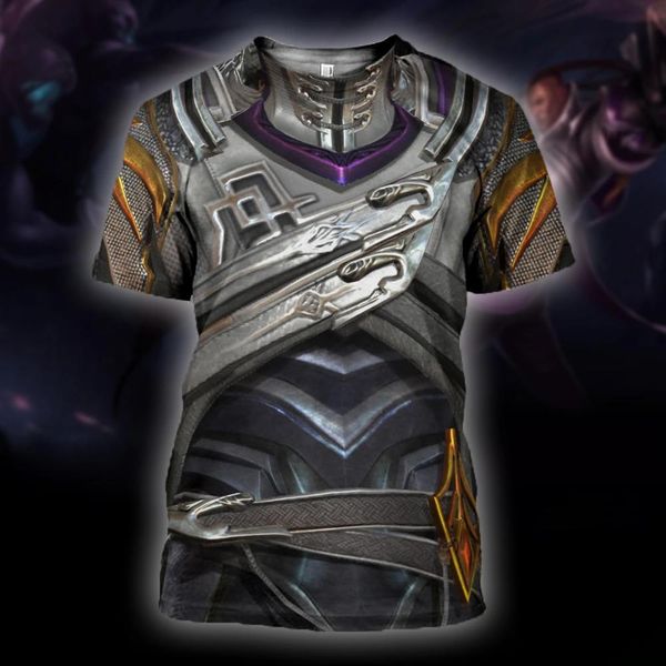knight medieval armor knights templar street summer 3d print shirts aesthetic hentai harajuku men clothing