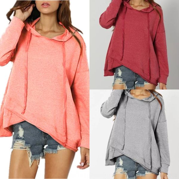d8prg 2020 spring and autumn solid sweater cxsot hooded women hem new sweater for irregular color, Black
d8prg 2020 spring and autumn solid sweater cxsot hooded women hem new sweater for irregular color, Black