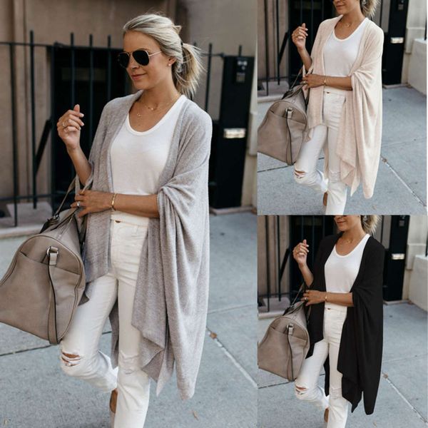 new women's knitting cardigan mid length loose irregular hem coat fc668 in autumn and winter of 2019, White
new women's knitting cardigan mid length loose irregular hem coat fc668 in autumn and winter of 2019, White