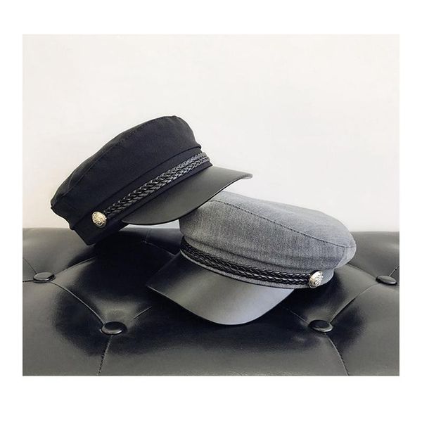 wzcx korean version flat autumn winter beret fashion new navy cap casual splice women hat peaked cap, Blue;gray
wzcx korean version flat autumn winter beret fashion new navy cap casual splice women hat peaked cap, Blue;gray