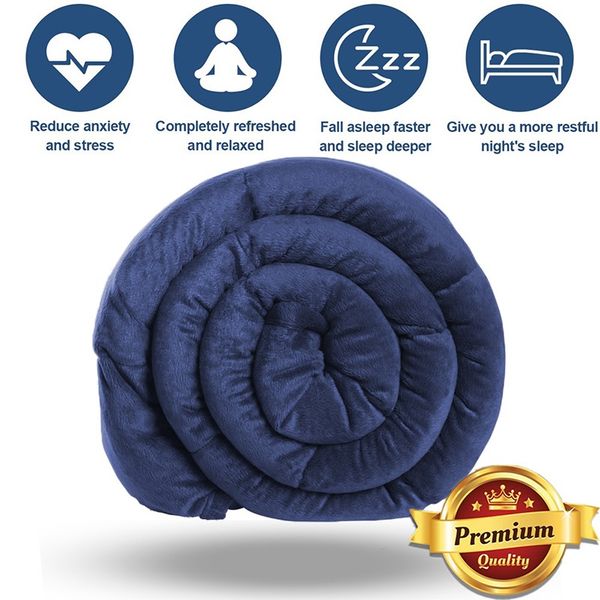 1-piecs weighted blanket for gravity blankets decompression pressure weighted quilt relieve sleep stress better sleep at night
1-piecs weighted blanket for gravity blankets decompression pressure weighted quilt relieve sleep stress better sleep at night