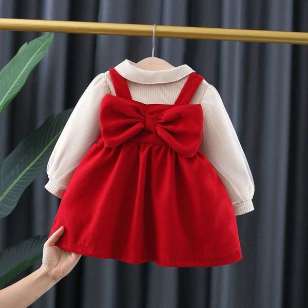 korean winter thickened woollen drs girl's baby collar 2020 plaid stitching air mh children's skirt, Red;yellow
korean winter thickened woollen drs girl's baby collar 2020 plaid stitching air mh children's skirt, Red;yellow