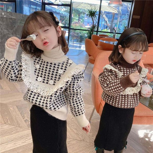 pullover fashion grid autumn spring winter sweater lace baby girls kids children's warm plus velvet thicken princess high quality, Blue
pullover fashion grid autumn spring winter sweater lace baby girls kids children's warm plus velvet thicken princess high quality, Blue