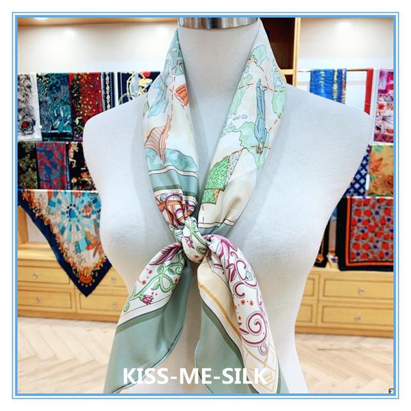 kms global travelling vegetal green silk sand-washed twill silk scarf large square 90*90cm/60g, Blue;gray
kms global travelling vegetal green silk sand-washed twill silk scarf large square 90*90cm/60g, Blue;gray
