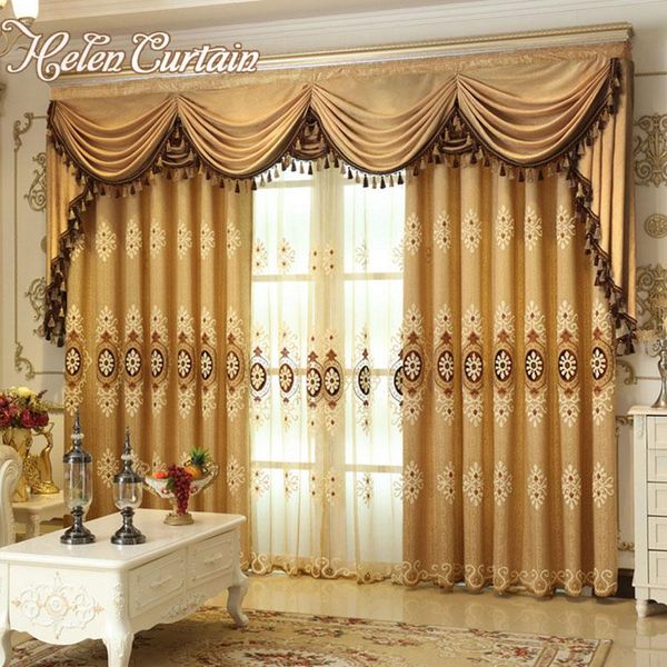 helen curtain set luxury european style embroidered curtains for living room window curtain color brown valance for bedroom v-06
helen curtain set luxury european style embroidered curtains for living room window curtain color brown valance for bedroom v-06